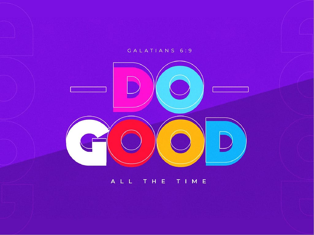 Do Good Purple Church PowerPoint
