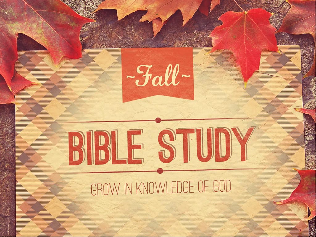 Fall Bible Study Church PowerPoint