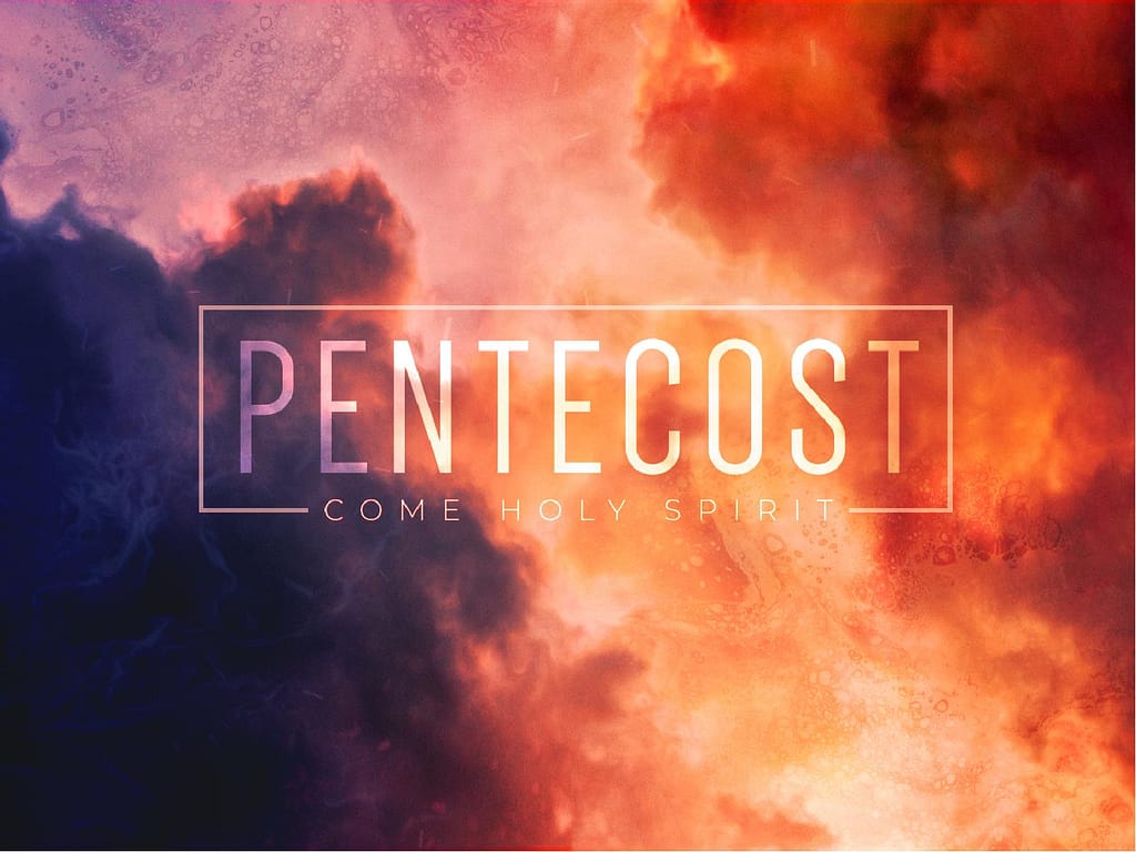 Pentecost Red Clouds Church PowerPoint