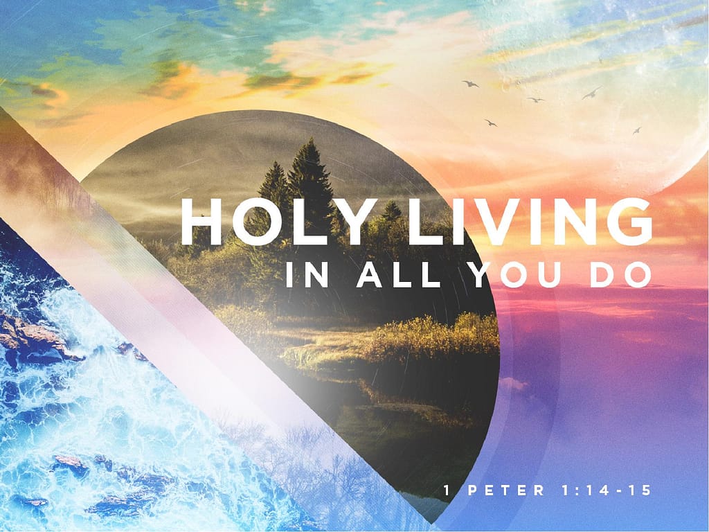 Holy Living Sermon Graphic Design