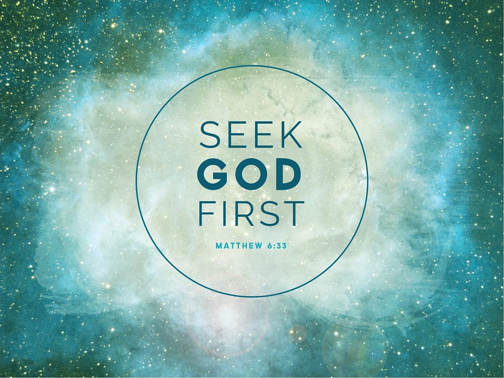 Seek God First PowerPoint