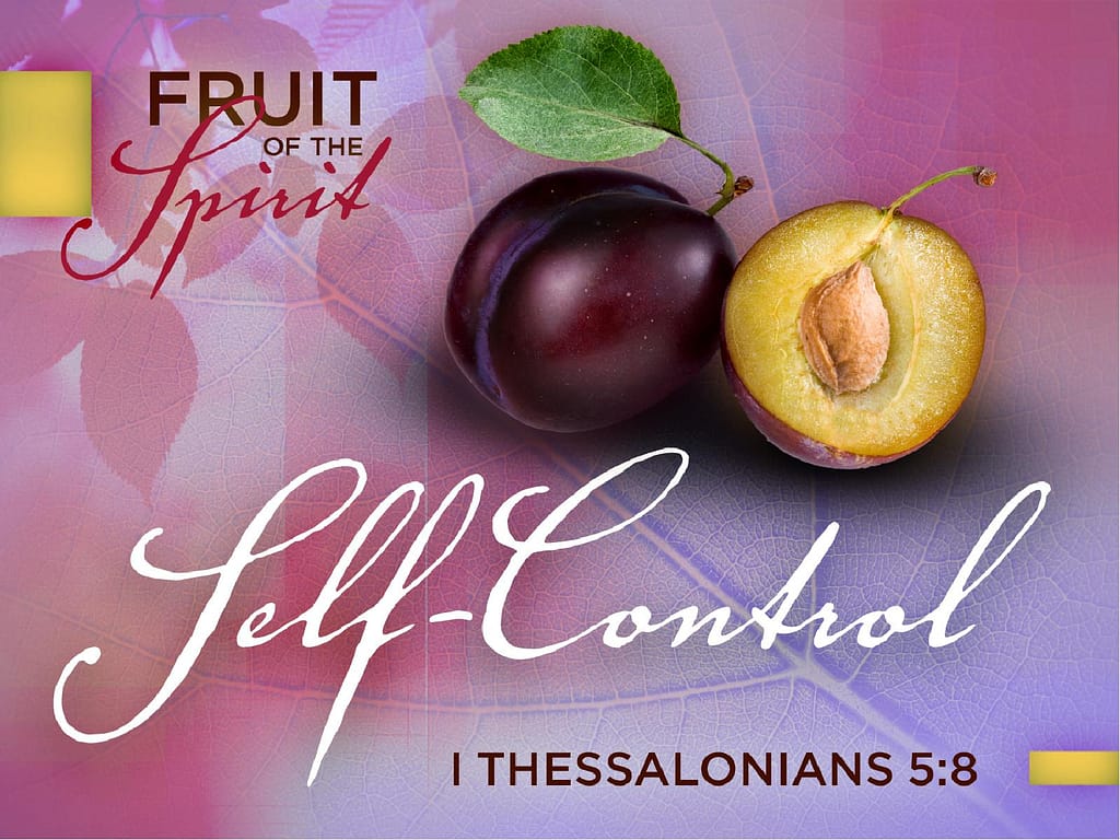 Self Control Fruit Of The Spirit Powerpoint Slides