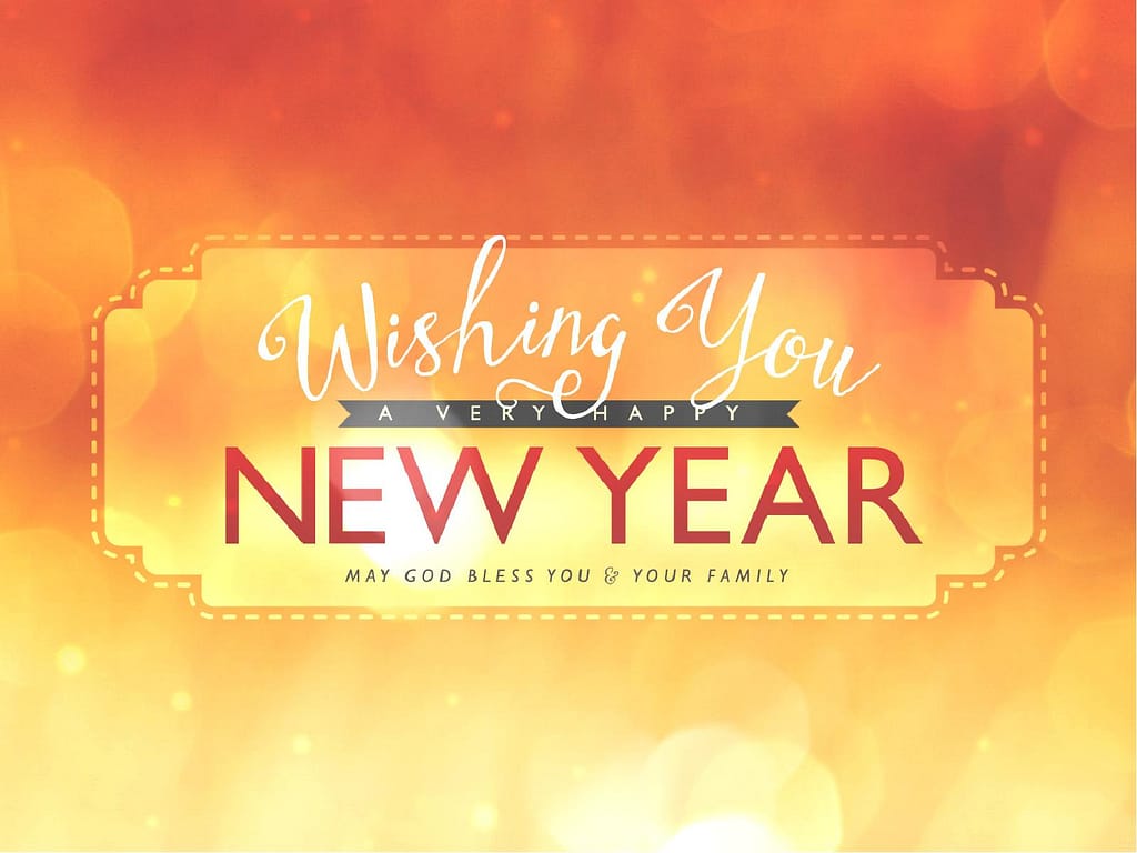 Wishing a Happy New Year Ministry PowerPoint