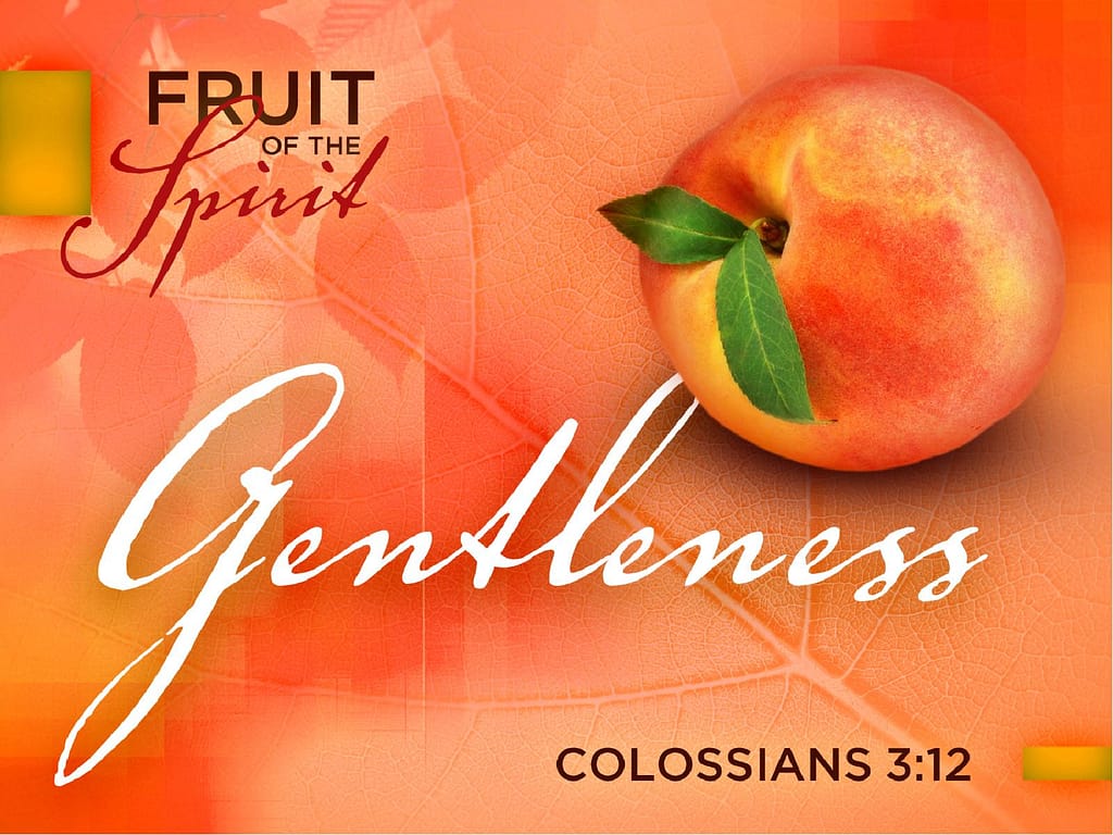 Gentleness Fruit Of The Spirit Powerpoint Template