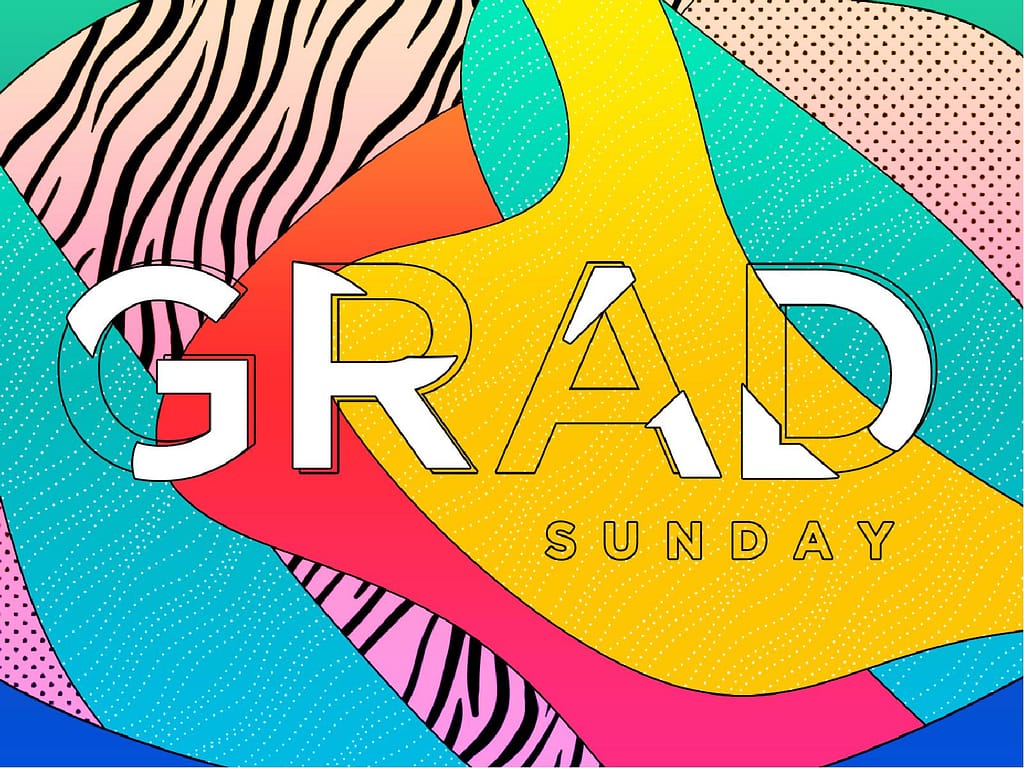 Graduation Sunday Abstract Graphic Design
