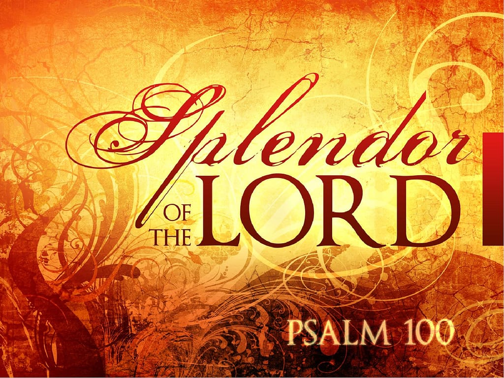 Splendor Of The Lord Sermon PowerPoint