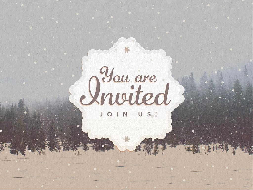 You Are Invited To Christmas PowerPoint