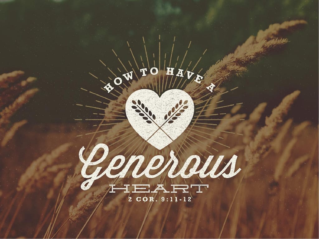 A Generous Heart Religious PowerPoint