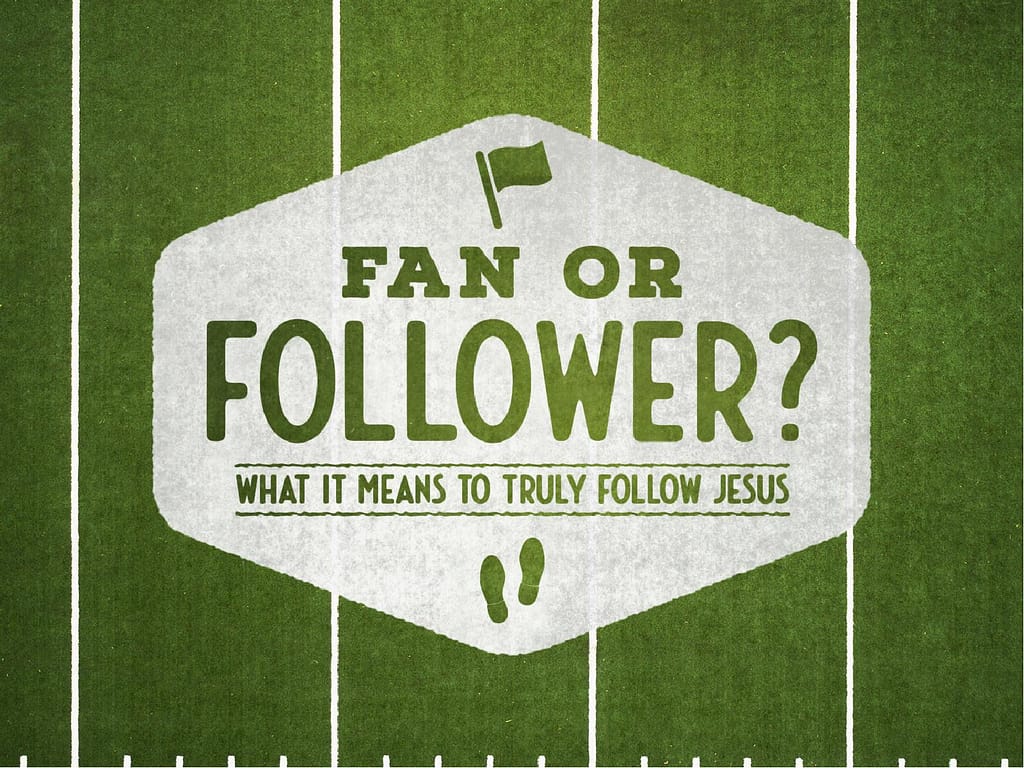 Fan or Follower of Jesus PowerPoint Template
