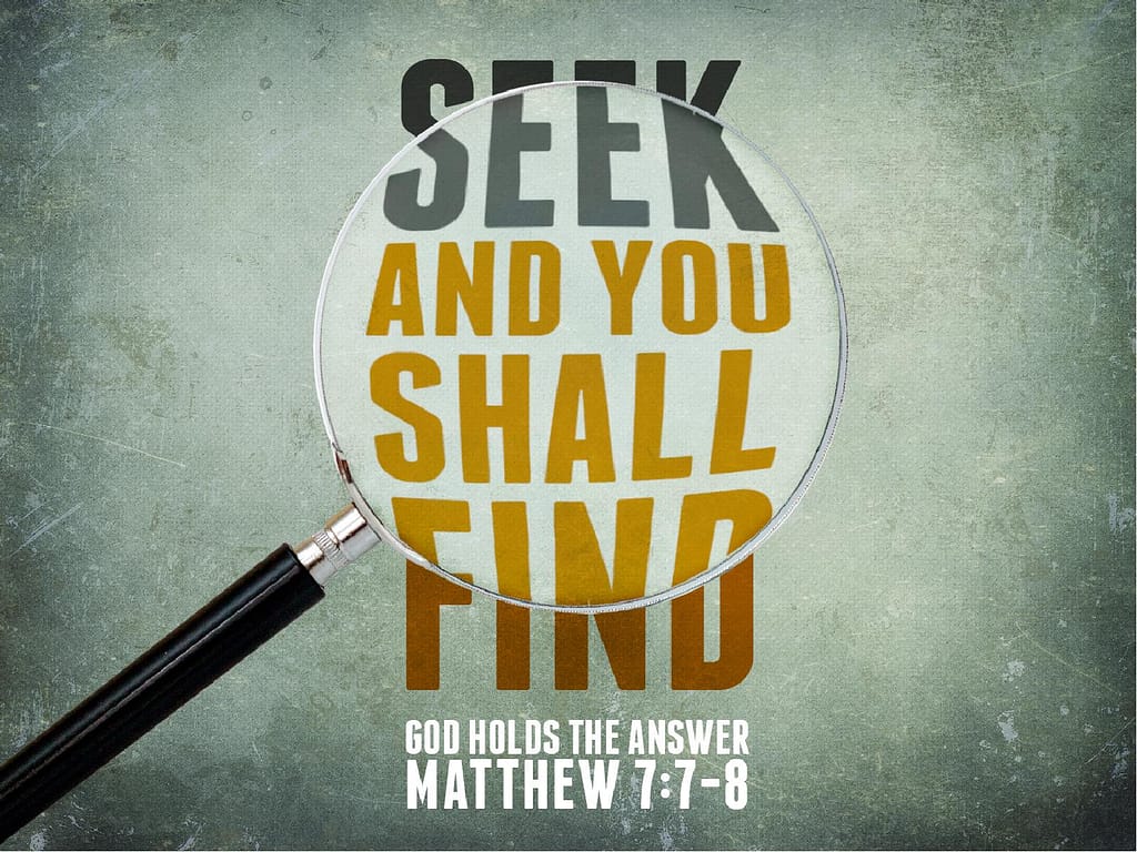 Seek and You Shall Find PowerPoint Sermon Template