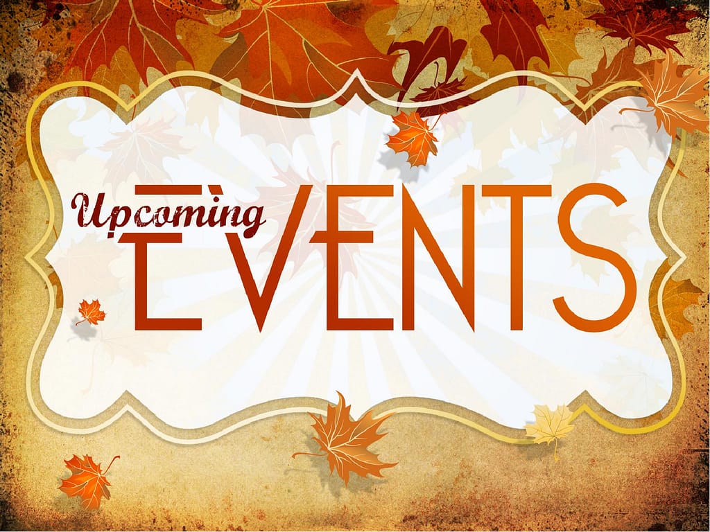 Upcoming Events PowerPoint
