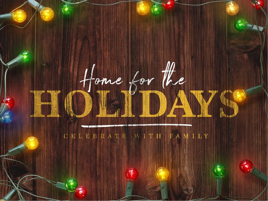 Home For The Holidays Christmas PowerPoint