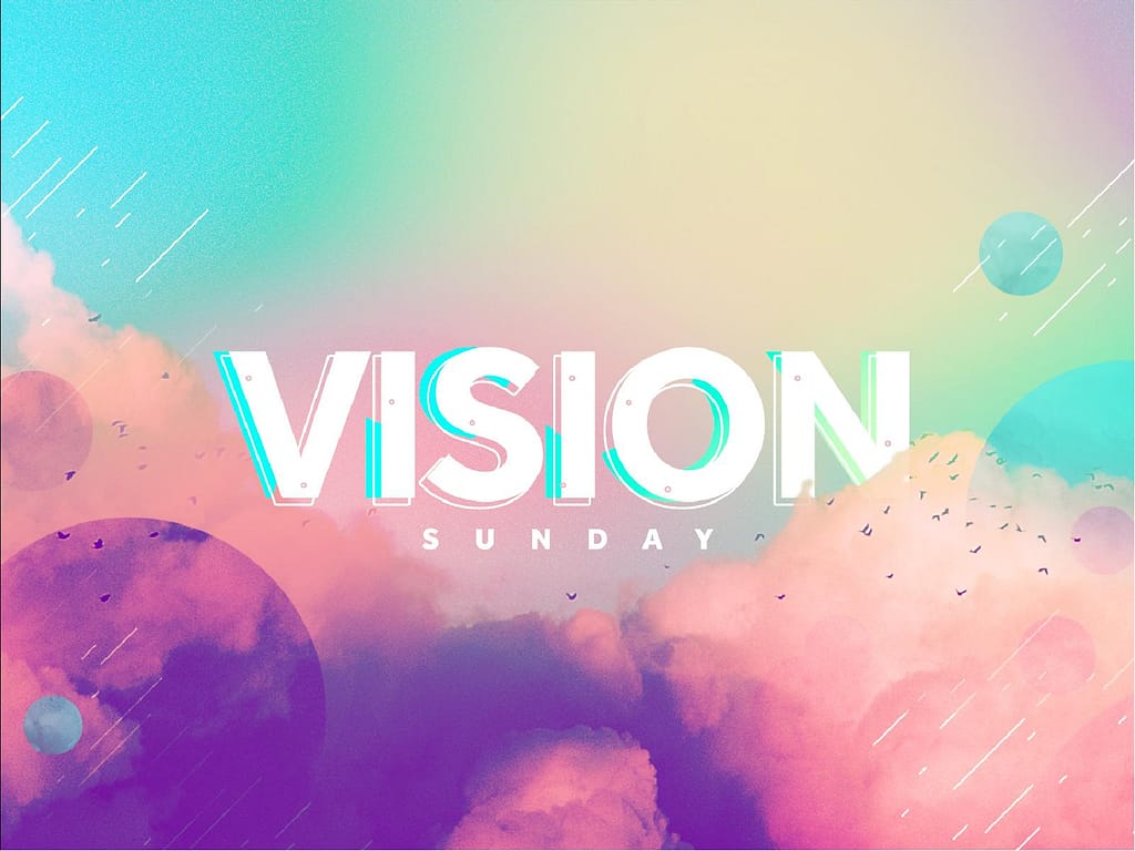 Vision Sunday Bright and Colorful Church Service Powerpoint