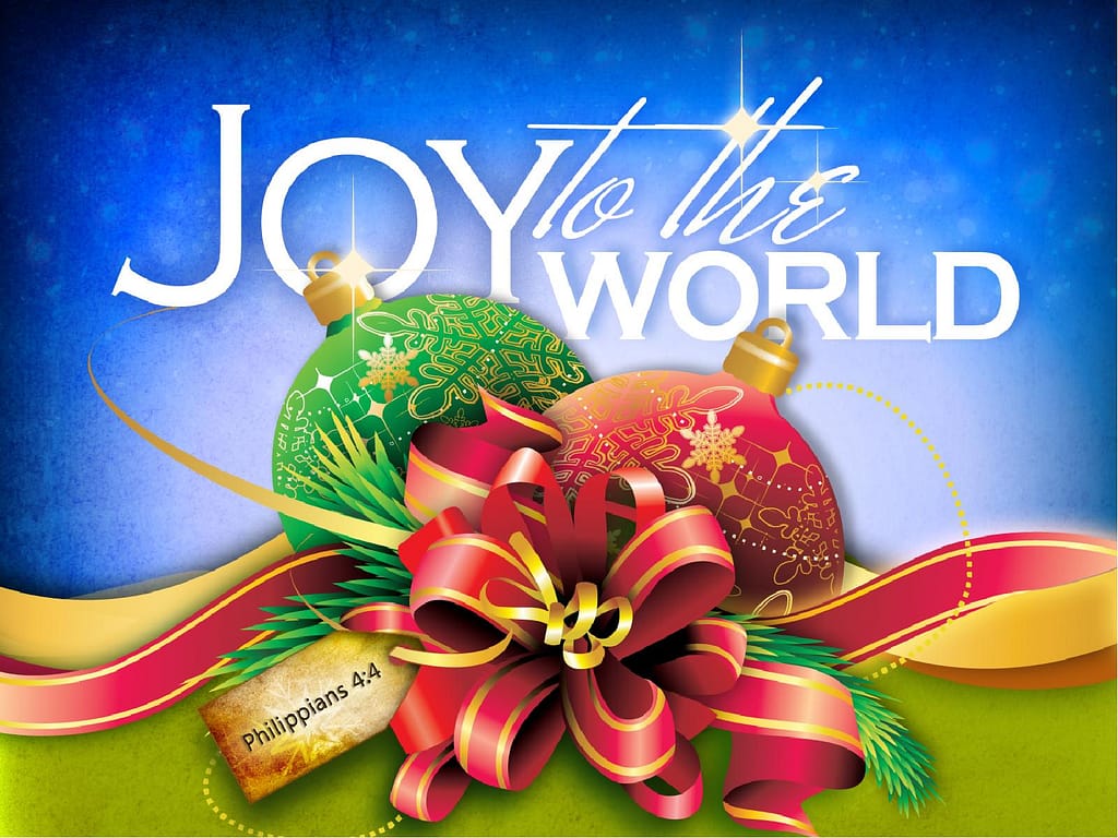 Joy to the World Christmas PowerPoint