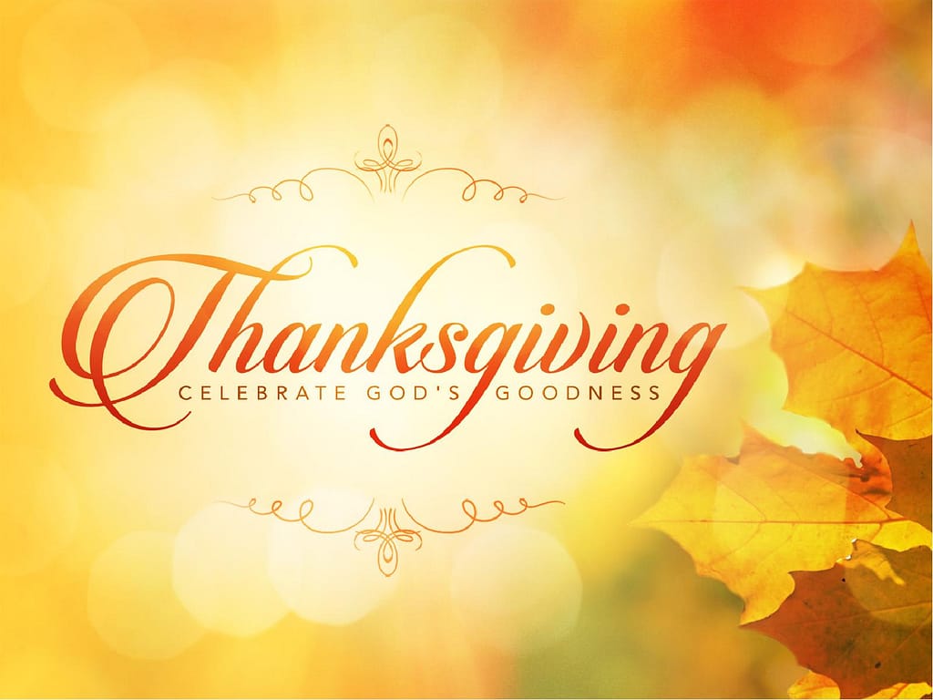 Thanksgiving Celebrate God's Goodness Christian PowerPoint