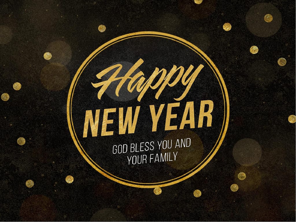 Happy New Year Blessings Church PowerPoint