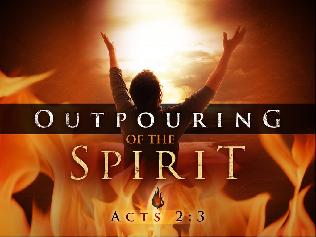 Outpouring of the Spirit Pentecost PowerPoint Template