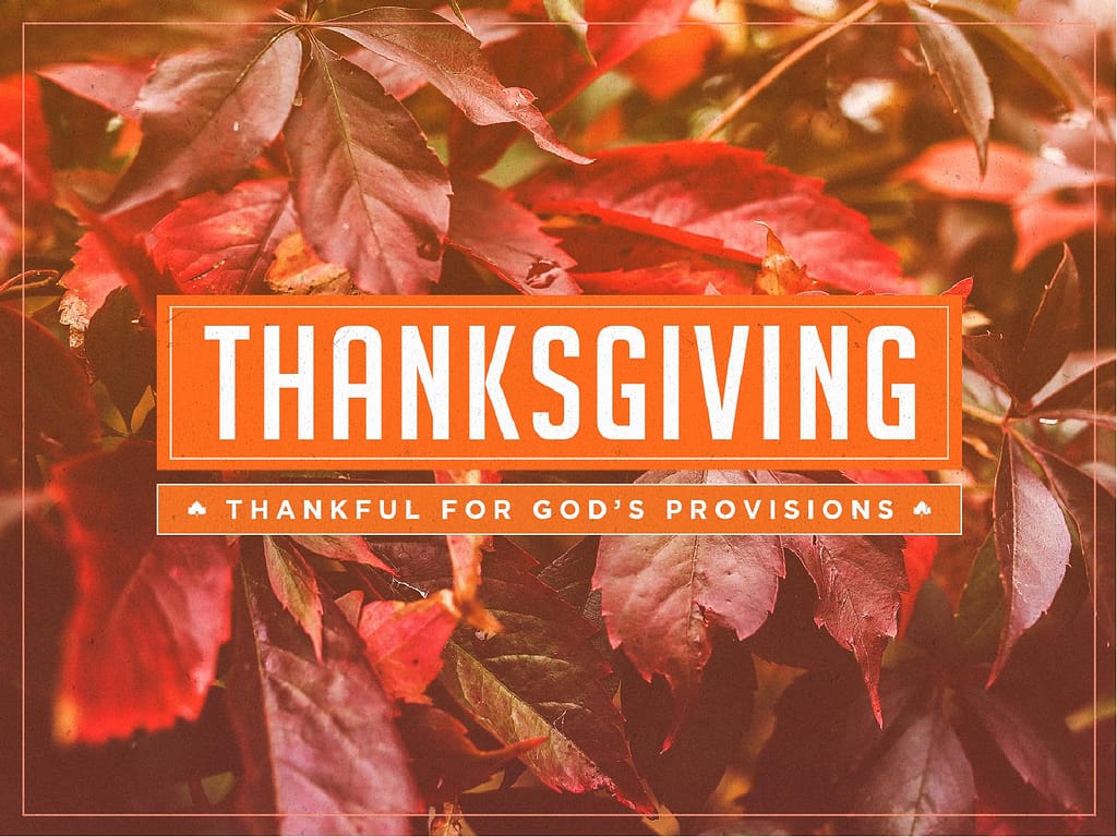 Thankful to God Thanksgiving PowerPoint