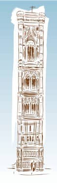european cathedral illustration