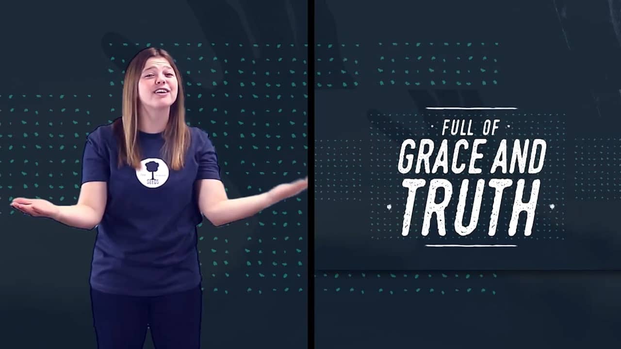 Grace and Truth Worship Video for Kids Hand Motions Split Screen