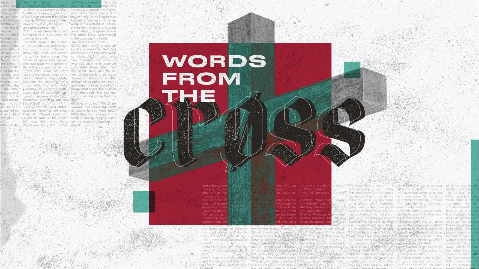 Words from the Cross: Title Graphics
