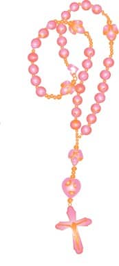 Pink Rosary Beads