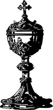 Black Roman Catholic Covered Chalice