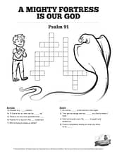 ShareFaith Media » Psalm 91 A Mighty Fortress is our God Sunday School  Crossword Puzzles – ShareFaith Media