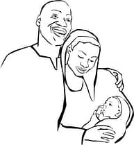 african american family clipart