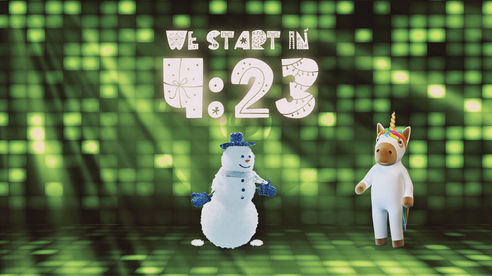 Snowman vs. Unicorn Countdown by Twelve:Thirty Kids