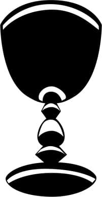 Black and White Striped Chalice