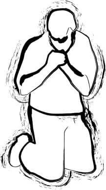 A Kneeling Man