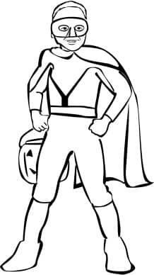 Boy Superhero Clipart