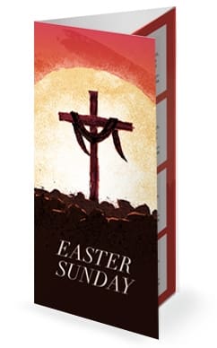 Easter Sunday Resurrection Church Trifold Bulletin