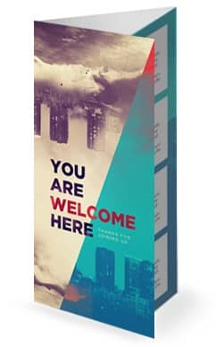 God of this City Church Trifold Bulletin Cover