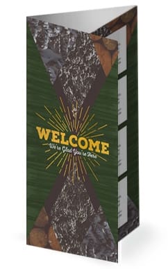 Winter Retreat Church Trifold Bulletin