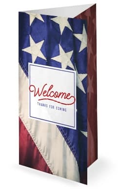 Celebrating the 4th of July Trifold Bulletin Cover