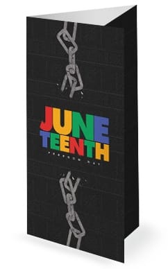 Juneteenth Freedom Church Trifold Bulletin
