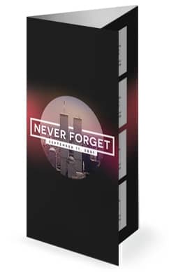 September 11 World Trade Center Memorial Trifold Bulletin
