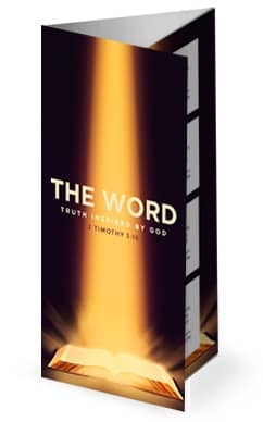 The Word of God Bible Church Trifold Bulletin