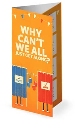 Why Cant We All Get Along Church Trifold Bulletin