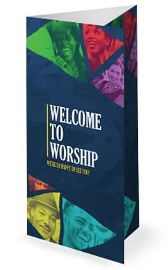 Black History Month February Church Tri Fold Bulletin