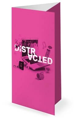 Distracted Church Trifold Bulletin Template