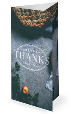 Thanksgiving Dinner Church Trifold Bulletin
