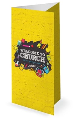Back To School Student Ministry Trifold Bulletin