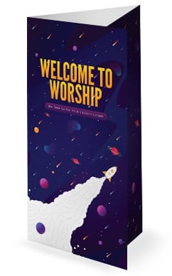 Fall Ministry Launch Church Trifold Bulletin Cover