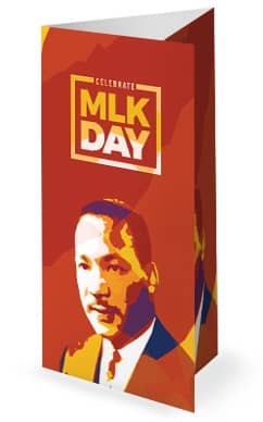 Celebrate MLK Day Church Trifold Bulletin
