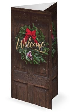 Home For Christmas Church Trifold Bulletin