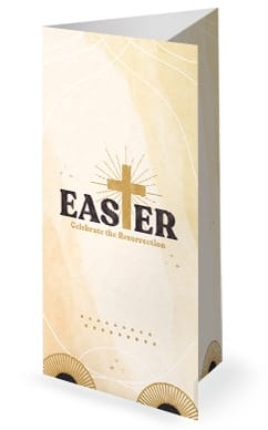 Easter Resurrection Church Trifold Bulletin