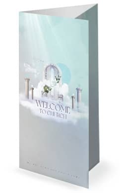Sacred Spaces Trifold Church Bulletin 2022